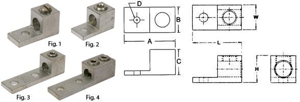 aluminum_solderless_connectors General Purpose Mechanical Connectors